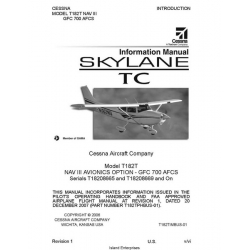 Cessna Skylane TC T182T NAV III GFC 700 AFCS Information Manual 2006 - 2007