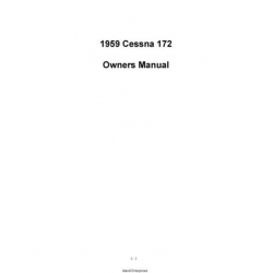 Cessna 172 Owners Manual 1959
