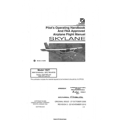 Cessna 182T Nav III GFC 700 AFCS Pilot's Operating Handbook 2006