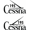 Cessna 195 Aircraft Tail Decal,Stickers!