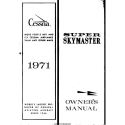 Cessna Super Skymaster Owner's Manual 1971