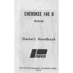 Piper Cherokee 140 B PA-28-140 Owner's Handbook 753-787_v1973