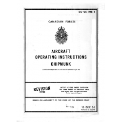 De Havilland Chipmunk Operating Instructions
