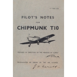 De Havilland Chipmunk T10 1950 Pilots Notes