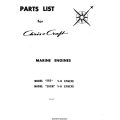 Chris Craft 283 & 283M V-8 Marine Engines Parts List 1970