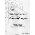 Chris Craft Marine Engines 4 & 6 Cylinder A-B, K, KL, KFL, M ,Mel, WB Operator's Manual $5.95