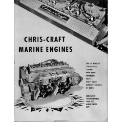 Chris Craft Marine Engines For All Models Instructions Manual