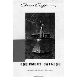 Chris Craft Outboard Chris-O-Matic Electric Hydraulic Clucth Equipment Catalog