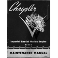 Chrysler M-45-S 8-Cylinder Imperial Special Marine Engine Maintenance Manual