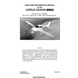 Cirrus Design SR20 Airplane Information Manual PN-13999-003