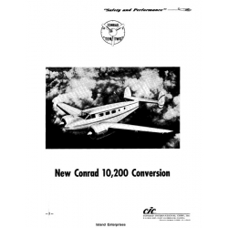 Conrad Ten-Two 10,200 lbs Supplement to Airplane Flight Manual/POH 1961