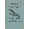 Consolidated Catalina I-IB-II-IV-IVA-IVB Pilot's Notes