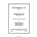 Continental A-75 Series 3 and 6 Parts Price List