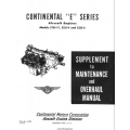 Continental E185-11, E225-4 and E225-8 Aircraft Engines Maintenance and Overhaul Manual 1955