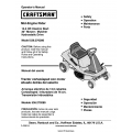 Craftsman Mid-Engine Rider 13.5 HP Electric Start 30" Mower/ Mulcher Hydrostatic Drive 536.270280 Operator's Manual