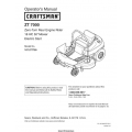 Craftsman ZT 7000 Rear Engine Rider 18 HP, 50" Mower 107.277700 Operator's Manual