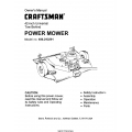 Craftsman Tow Behind Power Mower 42-inch Universal Model 486.243291 Owner's Manual
