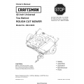 Craftsman Tow Behind Rough Cut Mower 42-inch Universal Model 486.24629 Owner's Manual 2008