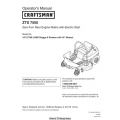 Craftsman ZTS 7500 Zero-Turn Rear Engine Riders 19 HP 42" Mower 107.27768 Operator's Manual 2006