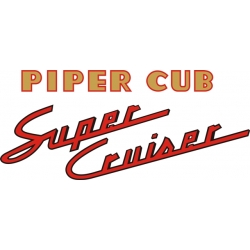 Piper Cub Super Cruiser Decal,Sticker !