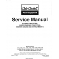 Cub Cadet 190-328, 190-336, 190-349, 190-357, 190-358, 190-359, 190-374,383,433/383,388/389 and 759-3493 Super Garden Tractors Service Manual 1991