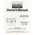 Cub Cadet 44GT and 50GT Mowing Decks Model No. 44"-358, 50"-359 Owner's Manual
