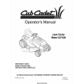 Cub Cadet CLT-538 Lawn Tractor 772C0811 Operator's Manual 2005