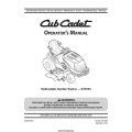 Cub Cadet GT1554 Hydrostatic Garden Tractor Operator's Manual 2007