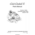 Cub Cadet GT1554 Hydrostatic Garden Tractor Series 1500 Parts Manual 2007