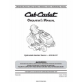 Cub Cadet GT1554VT Hydrostatic Garden Tractor Operator's Manual 2007