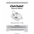 Cub Cadet LTX 1050 Hydrostatic Lawn Tractor Operator's Manual 2008