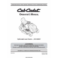 Cub Cadet LTX 1050VT Hydrostatic Lawn Tractor Operator's Manual 2008