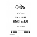 Cessna Model 100 Series (1962 and Prior) Service Manual D138-13 $19.95