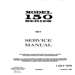 Cessna Model 150 Series Service Manual (1977) D2011-1-13 With Temporary Revision D2011-1TR8