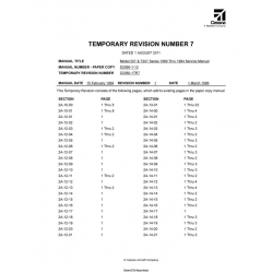 TEMPORARY REVISION for Cessna Model 207 & T207 Series (1969 Thru 1984) Service Manual D2060-1TR7