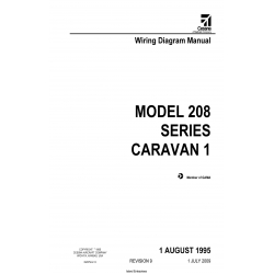 Cessna Model 208 Series Caravan 1 Wiring Diagram Manual D2079-9-13