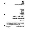 Cessna Heater and Components 1967 thru 1980 Overhaul/Parts Manual D5507-13