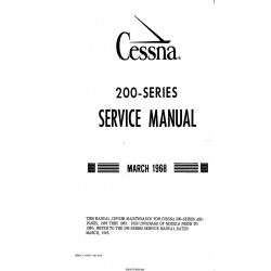 Cessna Model 200-Series (1966 thru 1968) Service Manual D606-13