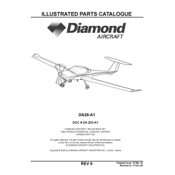 Diamond Aircraft DA20-A1 Illustrated Parts Catalog DA 203-A1