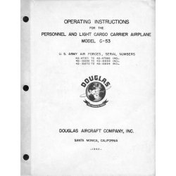 Douglas C-53 Operation Manual 1942