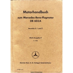 Daimler DB 603A Motorhandbuch zum Mercedes Benz Flugmotor