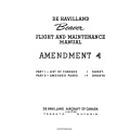 De Havilland Beaver Amendment 4 Flight and Maintenance Manual 1950