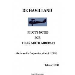 De Havilland Tiger Moth Pilot's Notes 1944