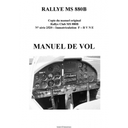 De L'Avion Rallye Club MS 880B Manuel de Vol POH