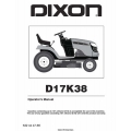 Dixon D17K38 Tractor & Ride-On Mower Operator's Manual 2011