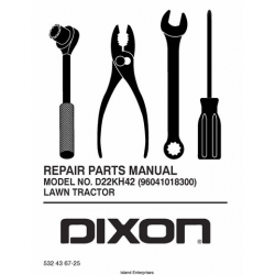 Dixon D22KH42 (96041018300) Lawn Tractor & Mower Repair Parts Manual 2010