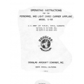 Douglas C-53 Operating Instruction for the Personnel and Light Cargo Carrier Airplane 1942 $ 13.95