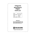 Taylor-Dunn Model E4-50 E4-51 E4-57 SN 81204-94534 Operation and Maintenance Manual with Parts List ME-450-02