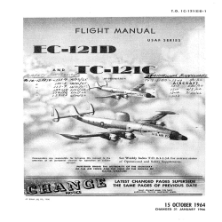 Lockheed EC-121D, TC-121C 1964 Flight Manual 1C-121(E)D-1