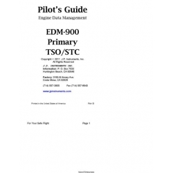 J.P Instrument EDM-900 Primary TSO/STC Pilot's Guide 2011